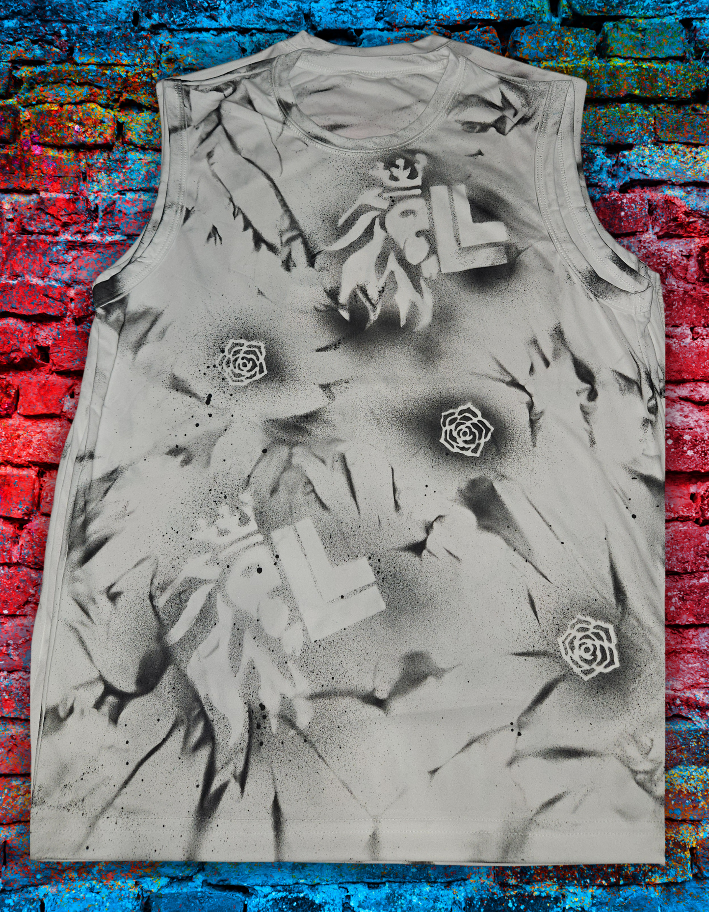 Lion Tank Black/White