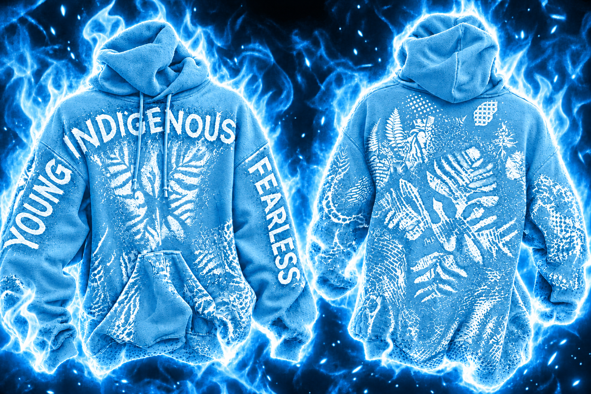 **PREORDER NOW AVAILABLE** Young. Indigenous. Fearless. Hoodie.